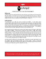 Preview for 2 page of Dacs MicAmp2 User Manual