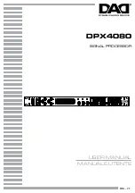 DAD DPX4080 User Manual preview
