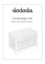 dadada Cambridge Crib Assembly Instructions Manual preview