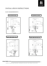 Preview for 4 page of DADO AQUALINE BASIN MIXER Series Installation Manual