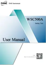 DAE INSTRUMENT WSC500A User Manual preview