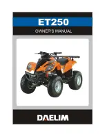 DAELIM ET-250 Owner'S Manual предпросмотр