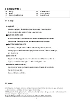 Preview for 6 page of DAELIM ET300 - SERVICE Service Manual