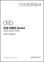 Preview for 1 page of daewon DIB-N800 Series User Manual