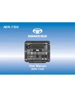 Daewoo Bus ADK-7330 User Manual preview