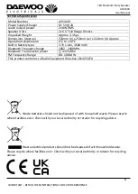 Предварительный просмотр 8 страницы Daewoo electricals AVS1449 User Manual