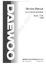 Preview for 1 page of DAEWOO ELECTRONICS 719B Service Manual