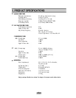 Preview for 3 page of DAEWOO ELECTRONICS ACP-0108 Series Service Manual