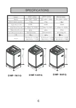 Preview for 8 page of DAEWOO ELECTRONICS Daema DWF-1101Q User Manual