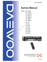 Preview for 1 page of DAEWOO ELECTRONICS DC-F841DS Service Manual