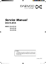 Preview for 1 page of DAEWOO ELECTRONICS DG-K511S Service Manual