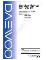 DAEWOO ELECTRONICS DLP-20D7 Service Manual preview