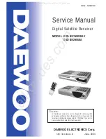 Предварительный просмотр 1 страницы DAEWOO ELECTRONICS DSD-9251EAV Service Manual