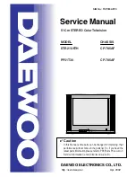 Предварительный просмотр 1 страницы DAEWOO ELECTRONICS DTE-21U6TH Service Manual