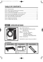 Preview for 3 page of DAEWOO ELECTRONICS DWR-WE3011WW DWR-WE3011RR DWR-WG3011WW DWR-WG3011RR DWR-WE31WW Manual