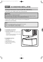 Preview for 17 page of DAEWOO ELECTRONICS DWR-WE3011WW DWR-WE3011RR DWR-WG3011WW DWR-WG3011RR DWR-WE31WW Manual