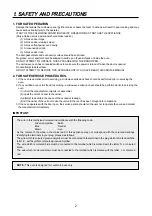 Preview for 3 page of DAEWOO ELECTRONICS KOC-922T9R Service Manual