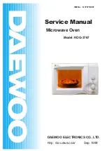 DAEWOO ELECTRONICS KOG-3767 Service Manual preview