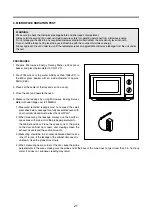 Preview for 22 page of DAEWOO ELECTRONICS KOG-37F7 Service Manual