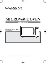 Предварительный просмотр 2 страницы DAEWOO ELECTRONICS KOG-8A2B5S Operating Instructions Manual