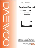 Preview for 1 page of DAEWOO ELECTRONICS KOR-178HW Service Manual