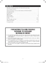 Preview for 3 page of DAEWOO ELECTRONICS KOR-1D Operating Instructions Manual