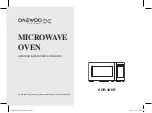 DAEWOO ELECTRONICS KOR-4A6B Operating Instructions & Cook Book preview