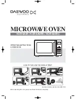 DAEWOO ELECTRONICS KOR-6A0R Operating Instructions Manual preview