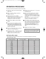 Preview for 9 page of DAEWOO ELECTRONICS KOR-6A0R Operating Instructions Manual