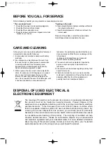 Предварительный просмотр 9 страницы DAEWOO ELECTRONICS KOR-6L65R Operating Instructions & Cook Book