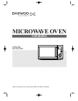 Preview for 1 page of DAEWOO ELECTRONICS KOR-6N5R5S Operating Instructions Manual