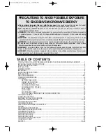 Preview for 2 page of DAEWOO ELECTRONICS KOR-6N5R5S Operating Instructions Manual