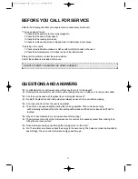 Preview for 16 page of DAEWOO ELECTRONICS KOR-6N5R5S Operating Instructions Manual