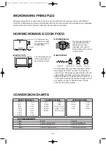 Предварительный просмотр 21 страницы DAEWOO ELECTRONICS KOR-8L3BM Operating Instructions & Cook Book