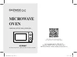 Preview for 1 page of DAEWOO ELECTRONICS KOR6M17 Operating Instructions & Cook Book