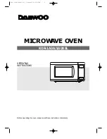 Daewoo 1A0ASL Operating Instructions Manual preview