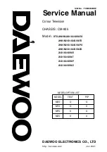 Preview for 1 page of Daewoo 25G1/G4/G5 MZ Service Manual