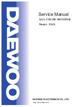 Daewoo 526X Service Manual preview