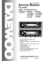 Preview for 1 page of Daewoo ACP-5020 Service Manual