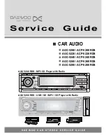 Предварительный просмотр 1 страницы Daewoo ACP-5280 RDS Service Manual