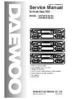 Preview for 1 page of Daewoo AKF-3825 series Service Manual