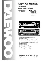 Daewoo AKR-0106A Service Manual preview