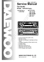 Предварительный просмотр 1 страницы Daewoo AKR-0108 Series Service Manual