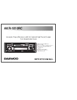 Preview for 1 page of Daewoo AKR-1010RC Instruction Manual