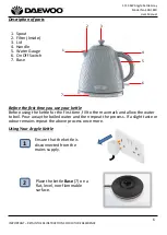 Preview for 6 page of Daewoo Argyle SDA1820 User Manual