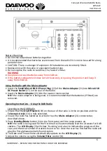 Предварительный просмотр 6 страницы Daewoo AVS1322 User Manual