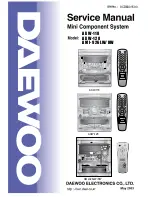 Preview for 1 page of Daewoo AXW-118 Service Manual