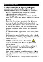 Preview for 2 page of Daewoo Bacon Master SDA1559 Instructions Manual