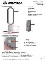 Предварительный просмотр 6 страницы Daewoo BLADELESS FAN & HEATER User Manual