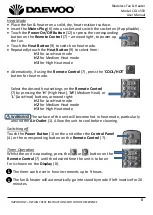 Предварительный просмотр 8 страницы Daewoo BLADELESS FAN & HEATER User Manual